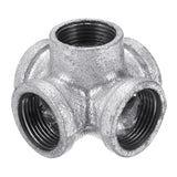 Fitting,Malleable,Galvanized,Outlet,Cross,Female,Connector"
