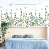 Removable,Winding,Green,Plants,Flower,Stickers,Bedroom,Balcony,Kitchen,Bedroom,Decorations