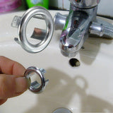 Round,Overflow,Spare,Cover,Chrome,Bathroom,Ceramic,Basin,Overflow