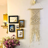 Natural,Macrame,Beads,Wooden,Stick,Crafts,Plant,Hangers