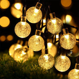 50LED,Solar,String,Lights,Outdoor,Waterproof,Modes,Lights,Globe,Garden,Decoration