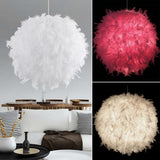 Elegant,Fluffy,Feather,Ceiling,Pendant,Light,Fixture,Chandelier,Decorations,Light