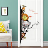 Loskii,SK9360,Animal,Black,Stickers,Aisle,Porch,Removable,Decoration,Background,Sticker