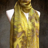 Women,Elegant,Solid,Floral,Pattern,Scarf,SHawl