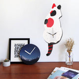 Lovely,Animal,Shaped,Swinging,Pendulum,Clock,Decor