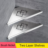 Bathroom,Shelves,Brushed,Nickel,Stainless,Steel,Bathroom,Shelf,Bracket