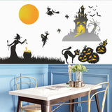 Miico,FX6312,Halloween,Sticker,Sticker,Living,Window,Witch