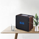 Wireless,bluetooth,Speaker,Alarm,Clock,Wooden,Retro,Radio,Timebox,Digital,Table,Music,Clock