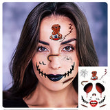 Halloween,Tattoo,Stickers,Scary,Halloween,Temporary,Tattoos,Terror,Sticker,Halloween,Festival,Descoration