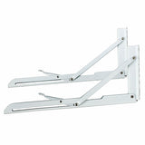 340x140mm,White,Metal,Release,Catch,Support,Bench,Table,Folding,Shelf,Bracket