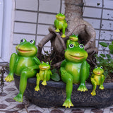 Resin,Sitting,Frogs,Statue,Outdoor,Sculpture,Garden,Decorations,Ornaments