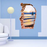 Miico,Creative,Sunset,Broken,Removable,Decorative,Decor,Sticker