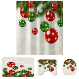 Christmas,Decorative,Balloon,Bathroom,Shower,Curtain,Skidproof,Toilet,Cover