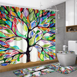 Colorful,Print,Bathroom,Decoration,Waterproof,Shower,Curtain