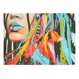 Indian,Woman,Canvas,Paintings,Print,Picture,Modern