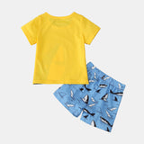 Boy's,Shark,Cartoon,Print,Pants,Casual,Clothing