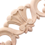 Carved,Applique,Frame,Onlay,Furniture,Decoration,Unpainted,Flower,Design