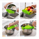 IPRee,Durable,Silicone,Strainer,Colanders,Fruit,Vegetables,Pasta,Kitchen,Tools,Gadgets