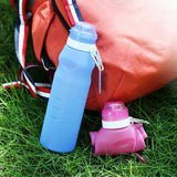 AUGIENB,600ml,Silicone,Folding,Water,Bottle,Sports,Camping,Bicycle,Cycling,Fitness,Water,Kettle