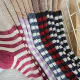 Women,Stripe,Artificial,Rabbit,Thicken,Winter,Socks,Casual,Deodorization