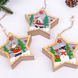 Luminous,Christmas,Wooden,Ornament,Light,Santa,Claus,Decorations