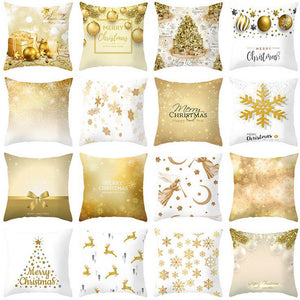 45x45cm,Christmas,Cushion,Cover,Golden,Christmas,Cushion,Covers,Festival,Decorative,Pillowcase,Pillow,Covers