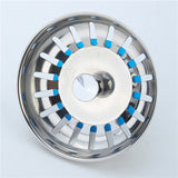 Stainless,Steel,Kitchen,Strainer,Stopper,Waste,Filter