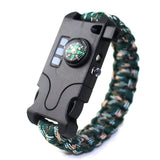 Outdoor,Survival,Bracelet,Infrared,Laser,Flashlight,Compass,Whistle,Reflector,Camping,Emergency,Tools