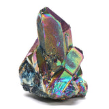 Rainbow,Titanium,Coated,Drusy,Quartz,Crystals,Geode,Gemstone,Mineral,Rocks,Decorations