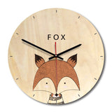 Wooden,Clock,Livingroom,Animal,Printing,Painting,Clock,Creative,Clock,Decor