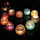 Mosaic,Candle,Holder,Romantic,Candlelight,Dinner,Wedding,Party,Candle,Decoration