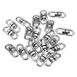 20Pcs,16.5mm,Silver,Alloy,Round,Double,Swivel,Swivel