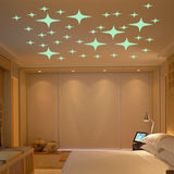 Honana,22PCS,Fluorescent,Blinking,Stars,Sticker,Bedroom,Decor