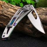 Sanremu,7021LUC,Titanium,Hunting,Knife,Pocket,Folding,Knife,Outdoor,Camping,Fishing,Knife