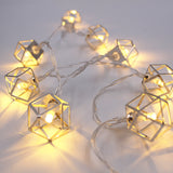 KCASA,Metal,Polygon,String,Lights,Fairy,Lights,Festival,Christmas,Decoration