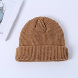 Unisex,Solid,Color,Knitted,Skull,Beanie