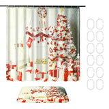 Indoor,Christmas,Dress,Shower,Curtain,Liner,Waterproof,Bathroom,Waterproof,Carpet