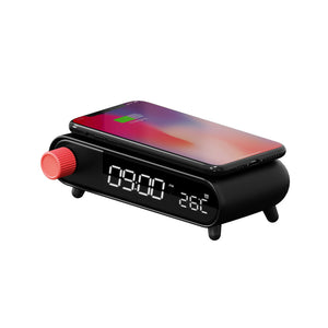 Wireless,Charging,Smart,Alarm,Clock,Charging,Customization,Backlight,Multifunctional,Display,Quick,Charge,Temperature,Display,Clock,Decor