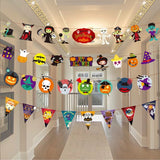 Halloween,Hanging,Triangle,Horror,Pumpkin,Props,Ghost,Banner,Garland,Halloween,Party,Decoration