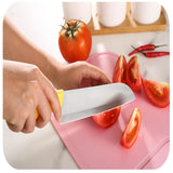 KCASA,Wheat,Straw,Kitchen,Knife,Cutting,Board,Cutter,Stainless,Steel,Knife,Peele,Scissor,Fruit,Knife,Knife,Yellow