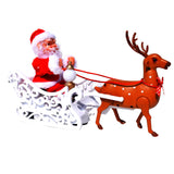 Electric,Riding,Santa,Claus,Walking,Music,Santa,Claus,Music,Christmas,Decorations