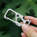 Multifunctional,Carabiner,Wrench,Bottle,Opener,Buckle,Hiking,Outdoor,Survival,Tools