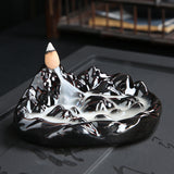 Creative,Incense,Burner,Waterfall,Backflow,Ceramic,Glaze,Censer,Holder,Decoration