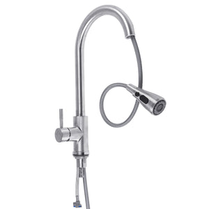 Kitchen,Faucet,Mixer,Spout,Finish,Brushed,Swivel,Spray,Swivel