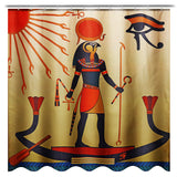 Waterproof,Egyptian,Style,Shower,Curtains,12pcs,Hooks,Bathroom,Toilet