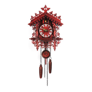 Handcraft,Cuckoo,Clock,Forest,House,Swing,Clock,Decor