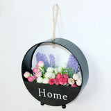 Creative,Round,Wrought,Flower,Basket,Decoration,Flower,Stand