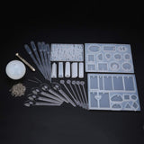 Crystal,Epoxy,Resin,Silicone,Pendant,Casting,Mould,Transparent,Jewelry,Making,Spoons,Sticks,Crafting,Decorations