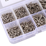 Suleve,M2SP2,800Pcs,Stainless,Steel,Phillips,Cross,Tapping,Screws,Assortment