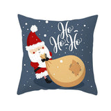 Merry,Christmas,Pillow,Polyester,Pillow,Cover,Santa,Claus,Pattern,Decorative,Cushion,Cover